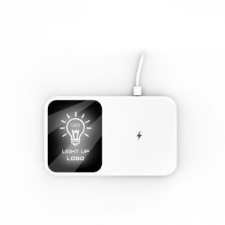 LED Light Up Logo - Mirror Surface 15W Fast Charging Wireless Charger III 10