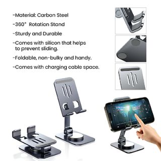 CARBON STEEL 360-Degree Rotatable Phone Holder 09