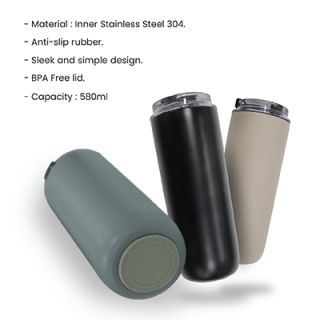 CASSEY Stainless Steel Thermos Tumbler - 580ml 09