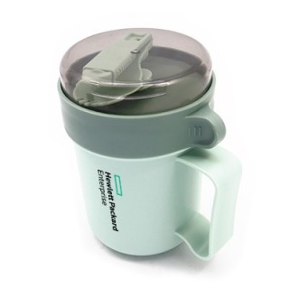 Casual PP Soup Cup With Foldable Spoon - 500ml 03