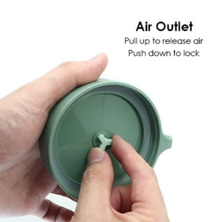 Casual PP Soup Cup With Foldable Spoon - 500ml 07
