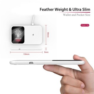 LED Light Up Logo - Mirror Surface 15W Fast Charging Wireless Charger III 03