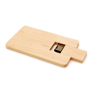 Wooden Card Shaped USB Flash Drive - 4GB 06
