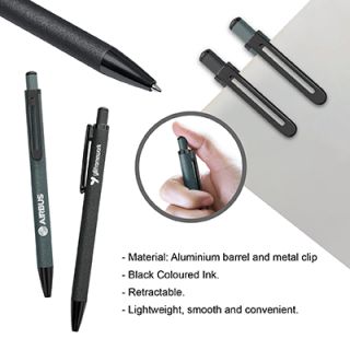 CHROME Coated Aluminum Press Action Ball Pen 06