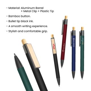 CLIPP Press Action Aluminum Ball Pen 07