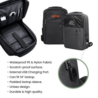 COD Travel Laptop Backpack with USB Port 09