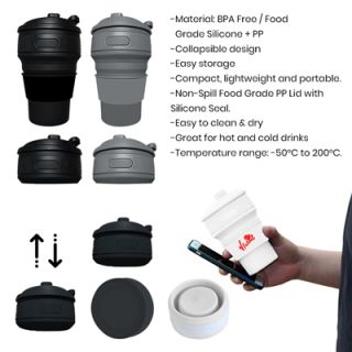 Collapsible Silicone Travel Cup Edition V2 - 350ml 08