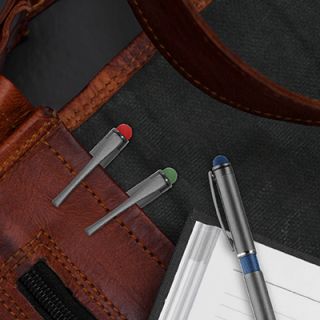 Color Tone Press Action Metal Ball Pen with Stylus 06