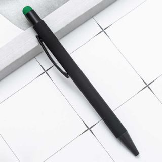 COLOUR Press Action Metal Ball Pen with Stylus 08