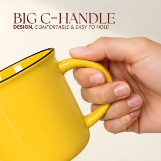 COLOUR Retro Rim Ceramic Mug - 320ml 05
