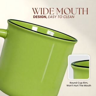 COLOUR Retro Rim Ceramic Mug - 320ml 04