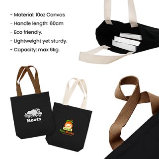 Colour Strip Black Canvas Bag V2 - 10oz (400x350x100) 09