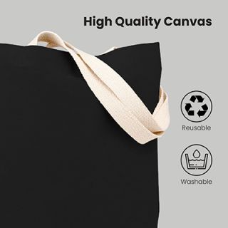 Colour Strip Black Canvas Bag V2 - 10oz (400x350x100) 03