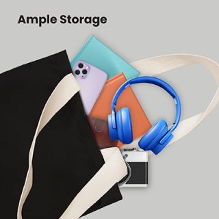 Colour Strip Black Canvas Bag V2 - 10oz (400x350x100) 06