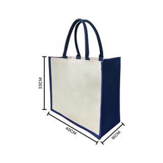 Colour Strip Laminated Canvas Bag - 10oz (400x330x160) 10