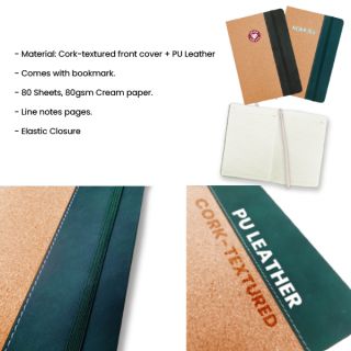 ECO-CORK Notebook with Velvet Tone 09