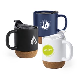CORK 2 Tone Ceramic Mug with Cover – 350ml 01