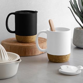 CORK 2 Tone Ceramic Mug with Cover – 350ml 03