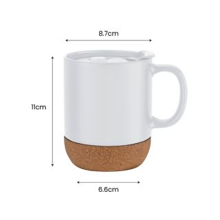 CORK 2 Tone Ceramic Mug with Cover – 350ml 08