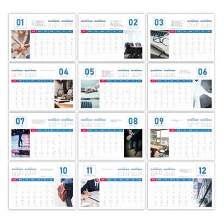 Corporate lll Wire-O Desk Calendar 2027 04