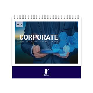 Corporate lll Wire-O Desk Calendar 2027 01