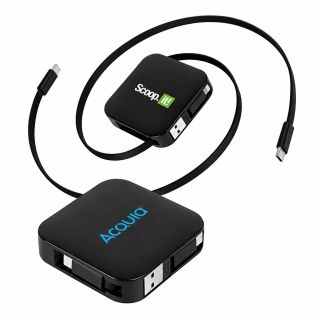 CUBE 5-in-1 Retractable USB Port