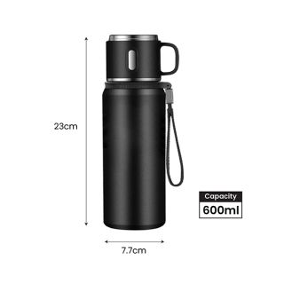 CUP Stainless Steel Vacuum Thermos Flask with Handle - 600ml 07
