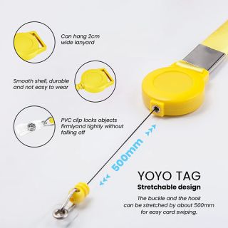 Custom Dye Sublimation Lanyard with Yoyo Tag 04