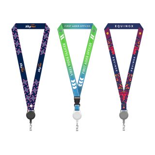 Custom Dye Sublimation Lanyard with Yoyo Tag