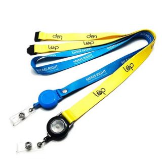 Custom Dye Sublimation Lanyard with Yoyo Tag