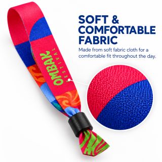 Custom Fabric wristband with full colour sublimation printing 04
