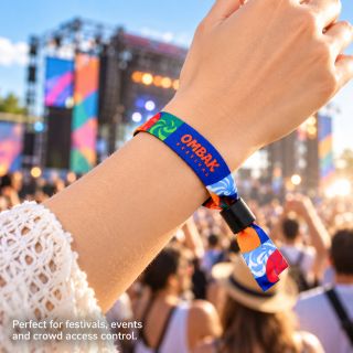 Custom Fabric wristband with full colour sublimation printing 02
