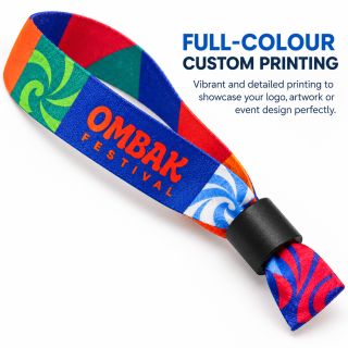 Custom Fabric wristband with full colour sublimation printing 03