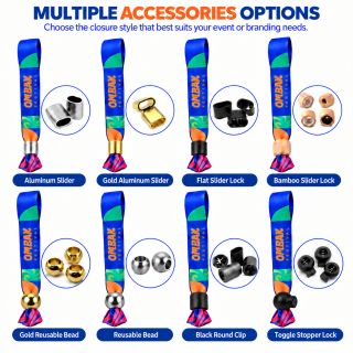 Custom Fabric wristband with full colour sublimation printing 07