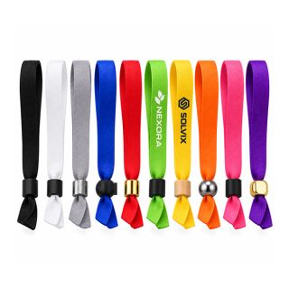 Custom Fabric wristband with logo printing 01