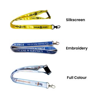 Custom Imprinted Satin Logo Lanyard 05