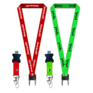 Custom Lanyard USB Flash Drive - 4GB