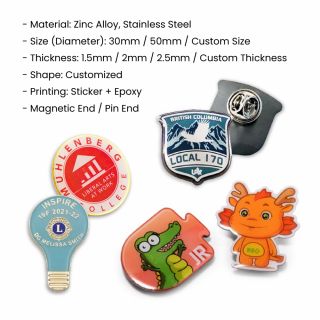 Custom Made Epoxy Collar Pin 07