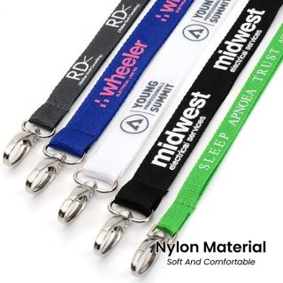 Custom Nylon Lanyard with Logo Printing 03
