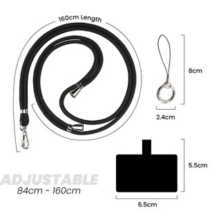 Custom Polyester Adjustable Phone Lanyard 08