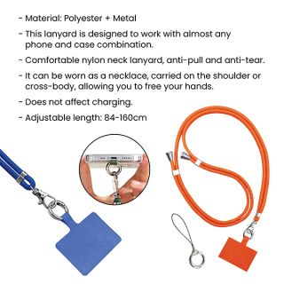 Custom Polyester Adjustable Phone Lanyard 09