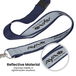 Custom Reflective with Logo Lanyard 03