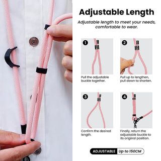 Custom RPET Adjustable Phone Lanyard 04