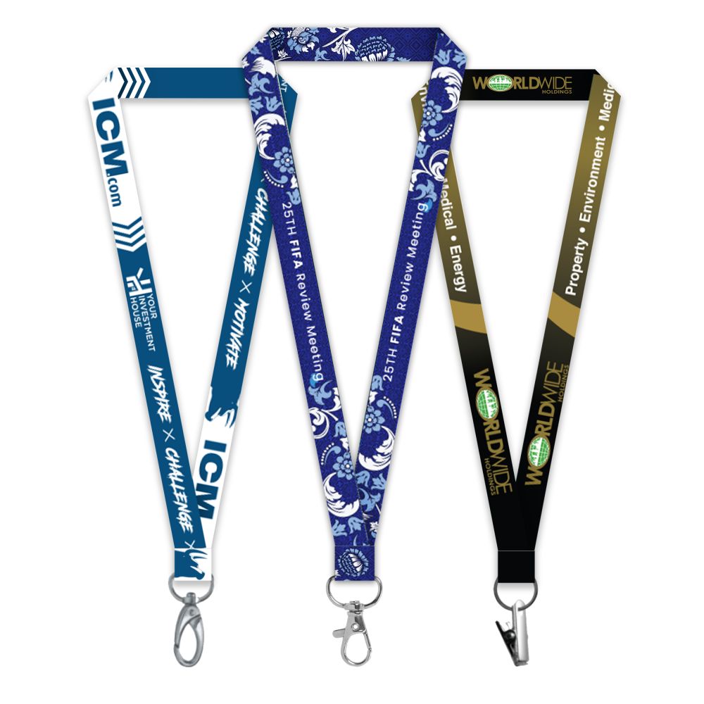 Custom Dye Sublimation Lanyard with Logo Printing