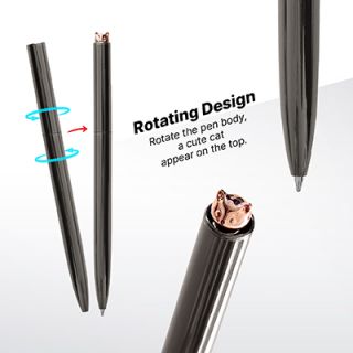 CUTECAT Twist Action Metal Ball Pen 03