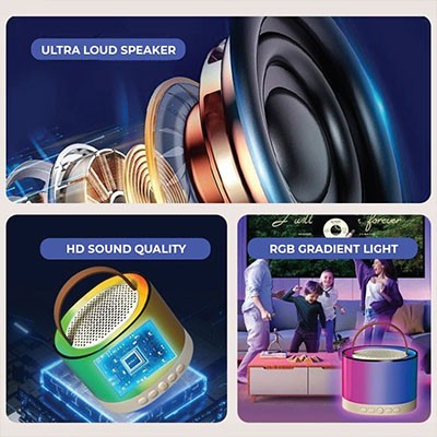 Portable Karaoke Bluetooth Speaker with Microphone 09