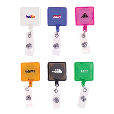 Retractable ID Holder Metal Clip Pulley 01