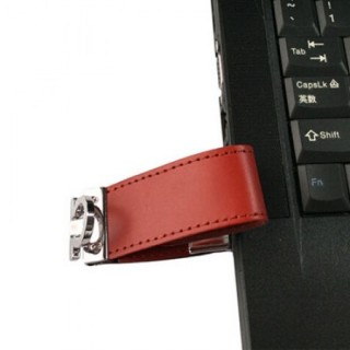 Button Flap Leather USB Flash Drive - 4GB 07
