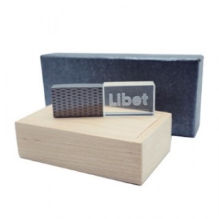 Textured Crystal USB Memory Drive with LED Light - 4GB 04