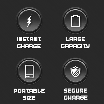 Mini Portable 2.1A Fast Charging Power Bank - 5000mAh 12